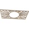 Ekena Millwork Hoover Wood Fretwork Pierced Ceiling Medallion, Birch, 32"W x 16"H x 11 7/8"ID x 3/8"T CMWP32X16X0375HOBI - alternate 2